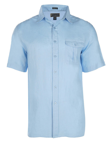 Men's Linen Shirt - Cook Island Short Sleeve