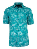 Men's Hawaiian Cotton Print Shirt - Palm Leaf