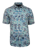 Men's Hawaiian Print Stretch Shirt - Hammocks