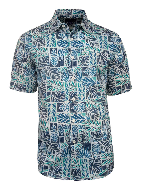Men's Hawaiian Print Stretch Shirt - Hammocks