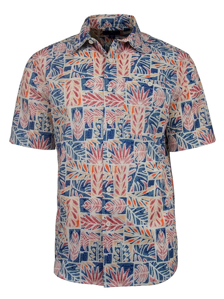 Men's Hawaiian Print Stretch Shirt - Hammocks