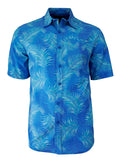 Men's Hawaiian Print Stretch Shirt - Tropic Branches