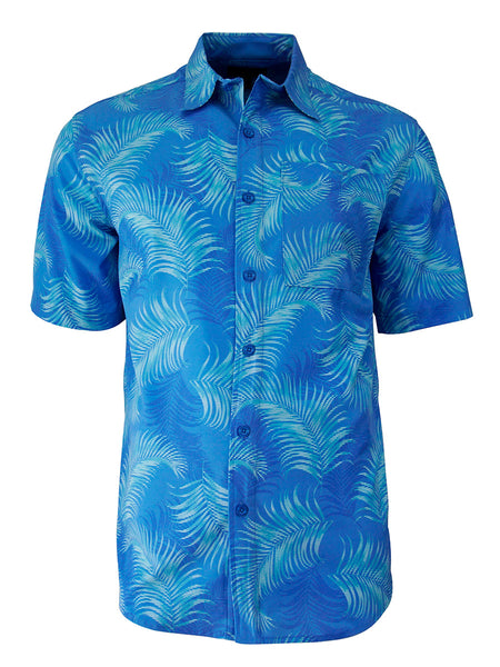 Men's Hawaiian Print Stretch Shirt - Tropic Branches