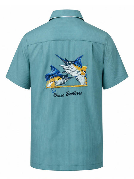 Men's Modal Embroidery Shirt - Booze Brothers