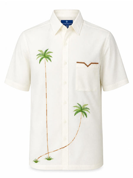 Men's Modal Embroidery Shirt - Palmas