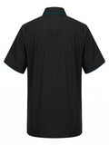 Men's Modal Embroidery Shirt - Marlin Splash
