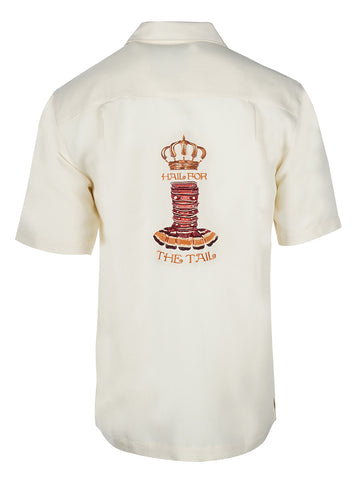 Men's Modal Embroidery Shirt - Hail for The Tail Lobster