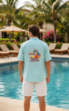 Men's Modal Embroidery Shirt - Parrot-Dise