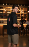 Men's Modal Embroidery Shirt - Wine You're With