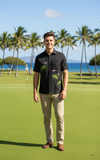 Men's Modal Embroidery Shirt - Flamingo Coast