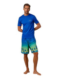 Men's Print Swim Trunk - Palm Layers