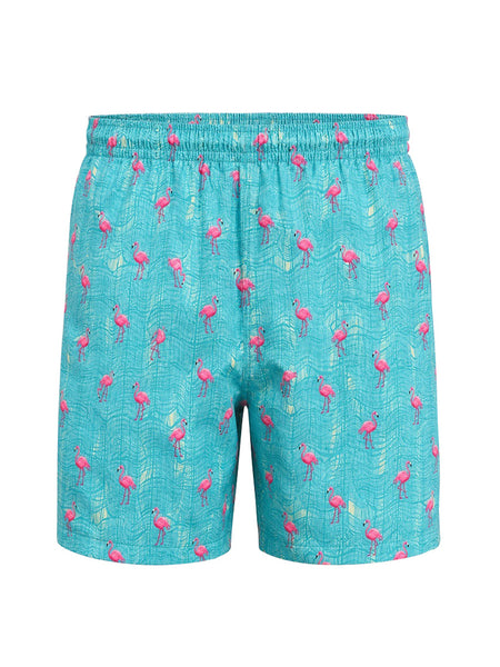 Men's Print Swim Trunk - Flamingo Weave