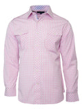 Men's Gingham Style Shirt -  Long Sleeve
