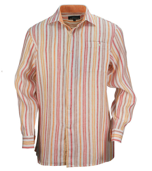 Men's Portofino Linen Shirt -  Long Sleeve