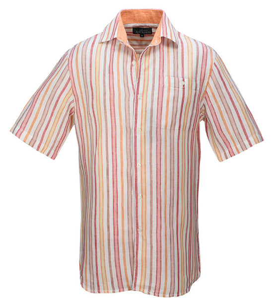 Men's Portofino Linen Shirt -  Short Sleeve