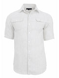 Men's Martinique Linen Shirt -  Short Sleeve