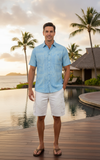 Men's Hawaiian Cotton Print Shirt - Sandy Lane