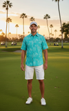 Men's Hawaiian Cotton Print Shirt - Mallorca Palms