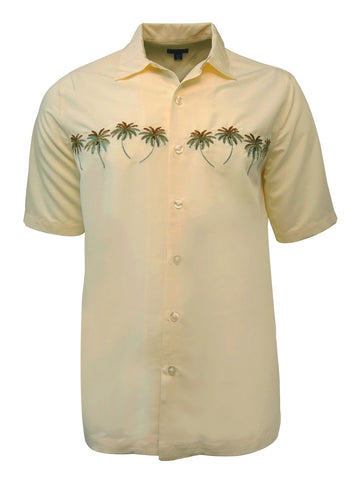 Men's Hawaiian Embroidery Shirt - Summer Escape