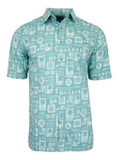 Men's Hawaiian Cotton Print Shirt - Monte Carlo
