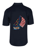 Men's Hawaiian Embroidery Shirt - Tropic Sails