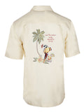 Men's Hawaiian Embroidery Shirt - Polly's Drink