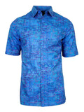Men's Hawaiian Cotton Print Shirt - Ancient Symbols