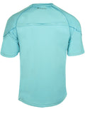 Men's Rashguard Swim Shirt - Aqua Solar Loose Fit Short Sleeve